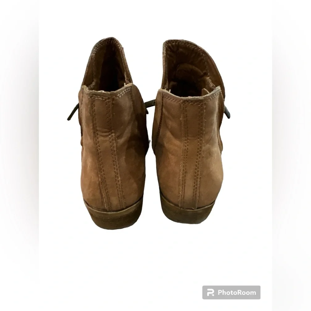 Lucky Brand‎ Brenon Brown Leather Ankle Boots Women’s Size 8.5